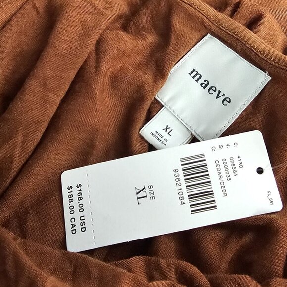 Maeve Brown Midi Dress - Picture 5 of 7